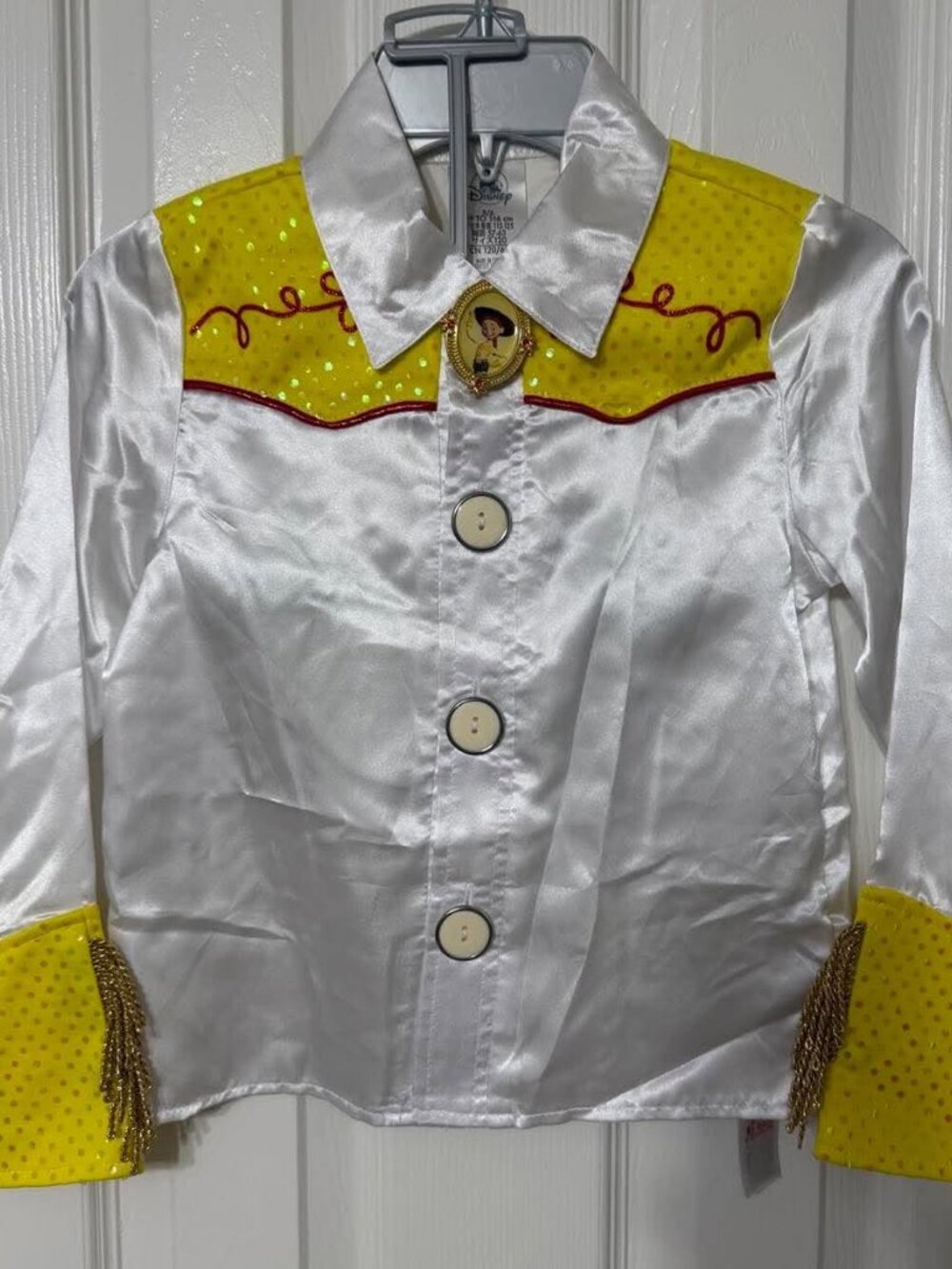 Disney Toy Story Jessie Cowgirl Costume Shirt for Girls Size 5/6 - Picture 3 of 8